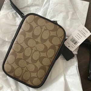 Coach Signature Brown Crossbody